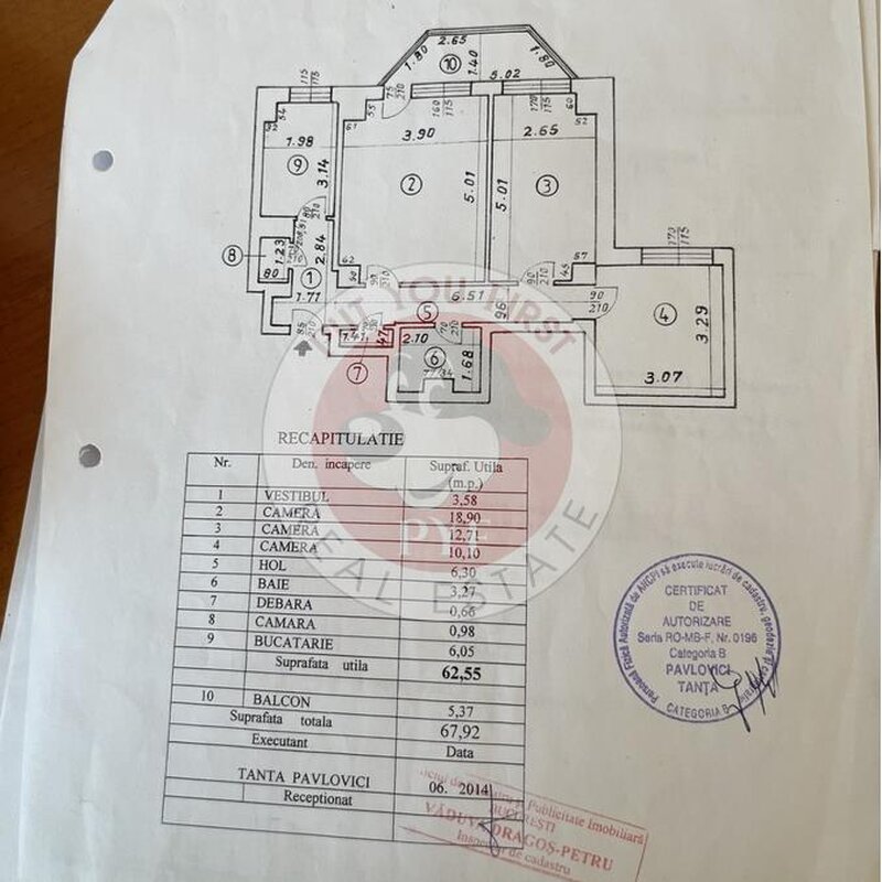 Iancului | Apartament 3 camere | 68mp | Decomandat | B10205